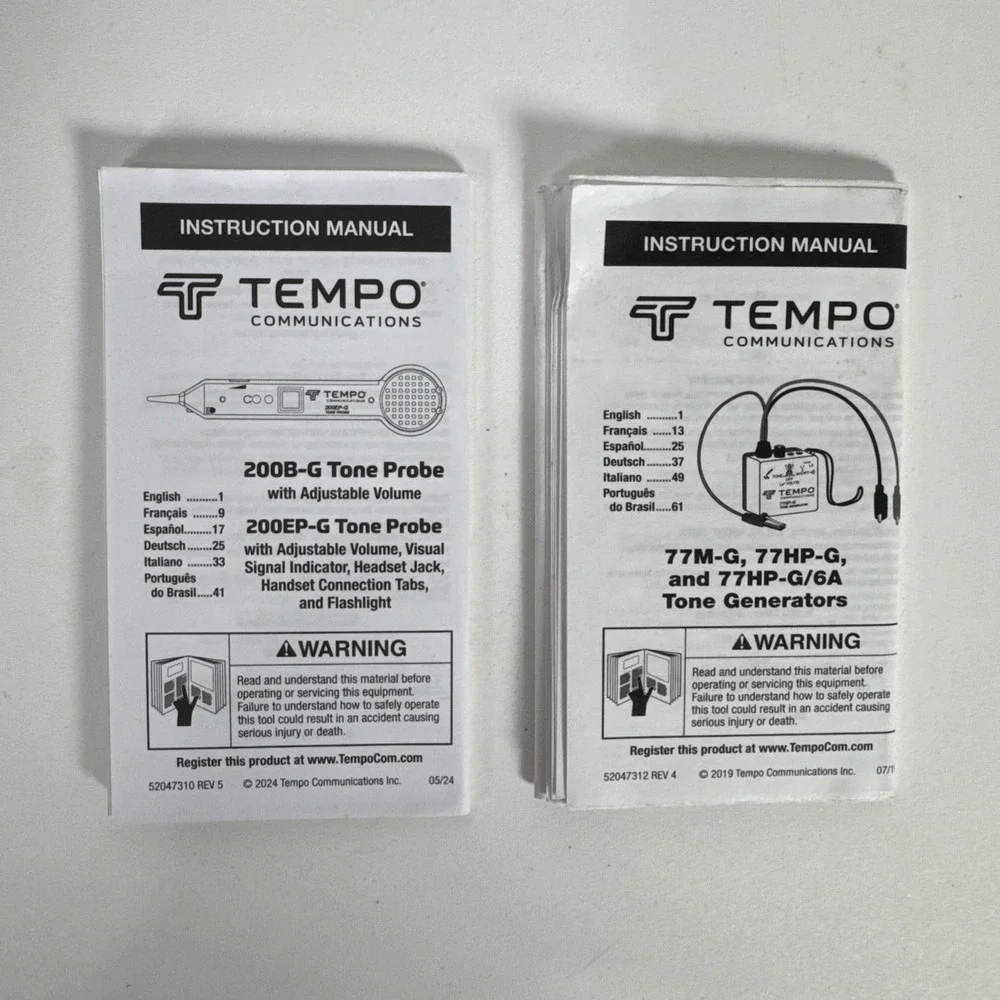 Tempo 200EP-G Probe & 77HP-G Tone Generator Set – Network Cable Tracing Tool Kit